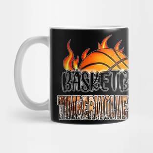 Classic Basketball Design Timberwolves Personalized Proud Name Mug